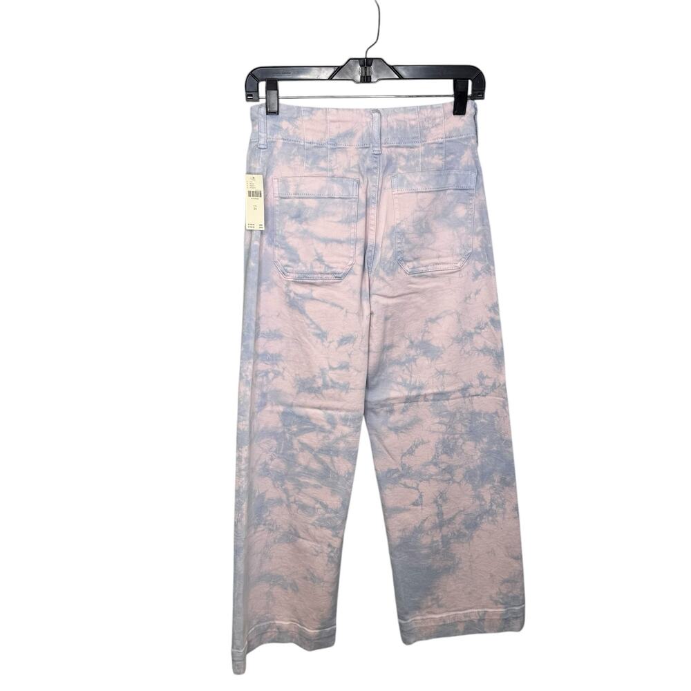 Maeve Pastel Pink & Lavender Wide-Leg Jeans - Picture 3 of 8